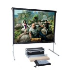 350 Inches Foldable Projector Screen Remote Control Easy Carrying
