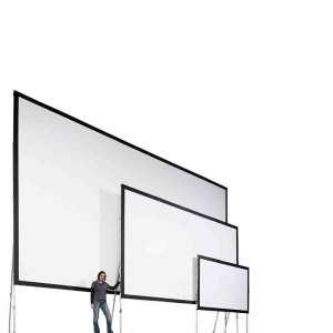 Front Rear 200 Inches Foldable Projector Screen frame Matt White