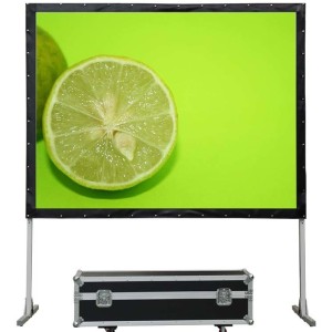 FCC ROHS Front And Rear Projector Screen Fast Folding Soft Fabric